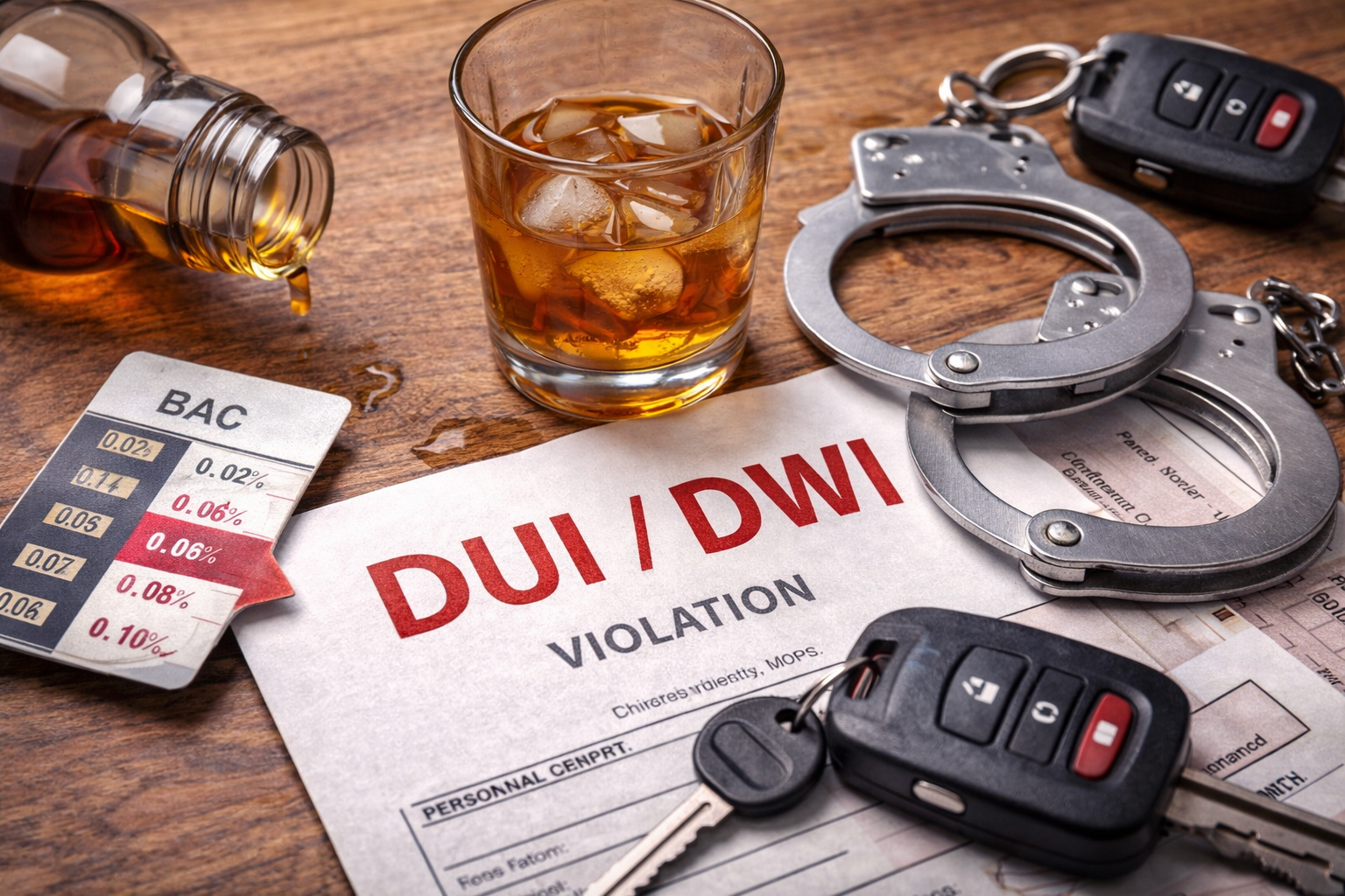 Алкоголь и вождение (DUI / DWI)